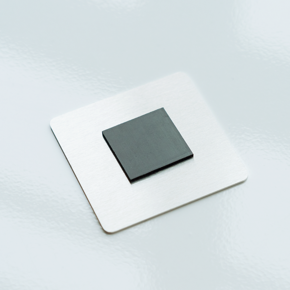 Tiger Vibes Only Square Magnet - white