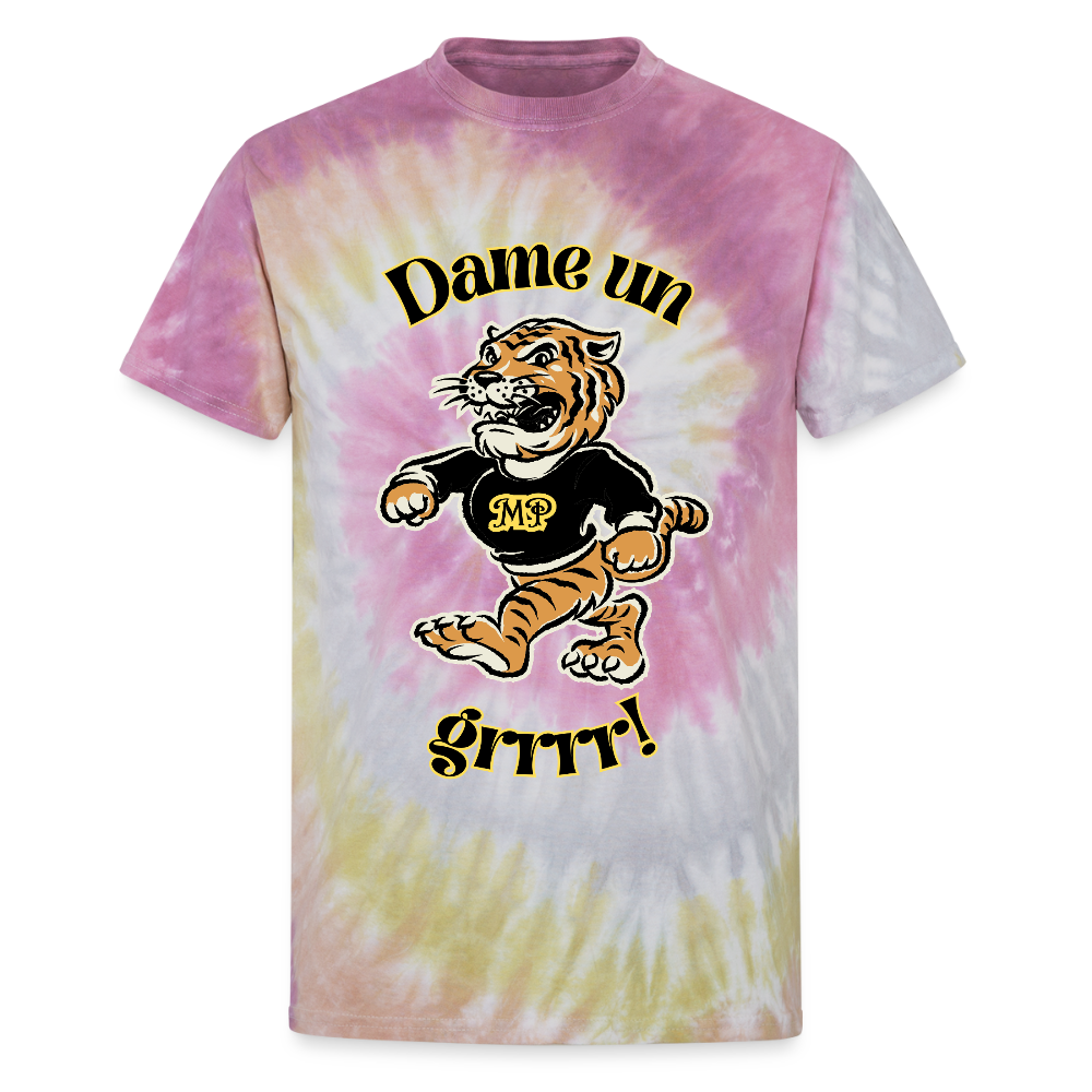 Dame Un Grrr! Unisex Tie Dye T-Shirt - Desert Rose