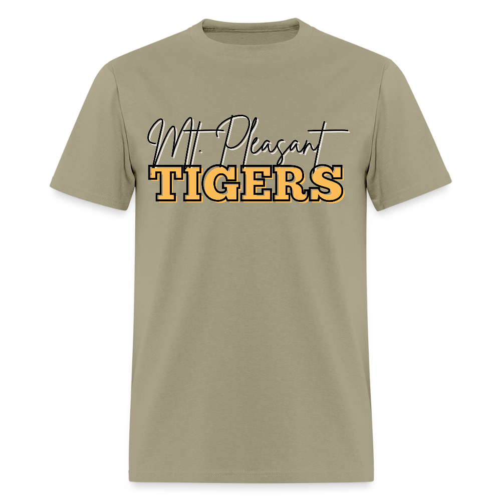 MP Tigers Bleed Black & Gold T-Shirt | GILDAN 5000 - khaki