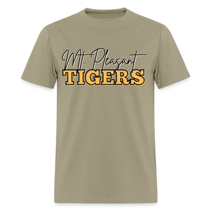 MP Tigers Bleed Black & Gold T-Shirt | GILDAN 5000 - khaki