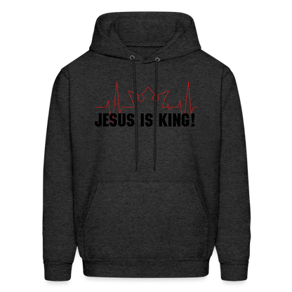 Jesus is King! Men's Hoodie - charcoal grey