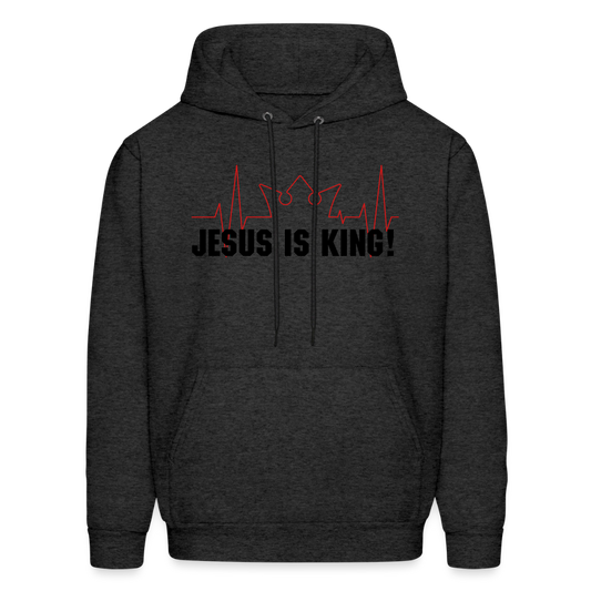 Jesus is King! Men's Hoodie - charcoal grey