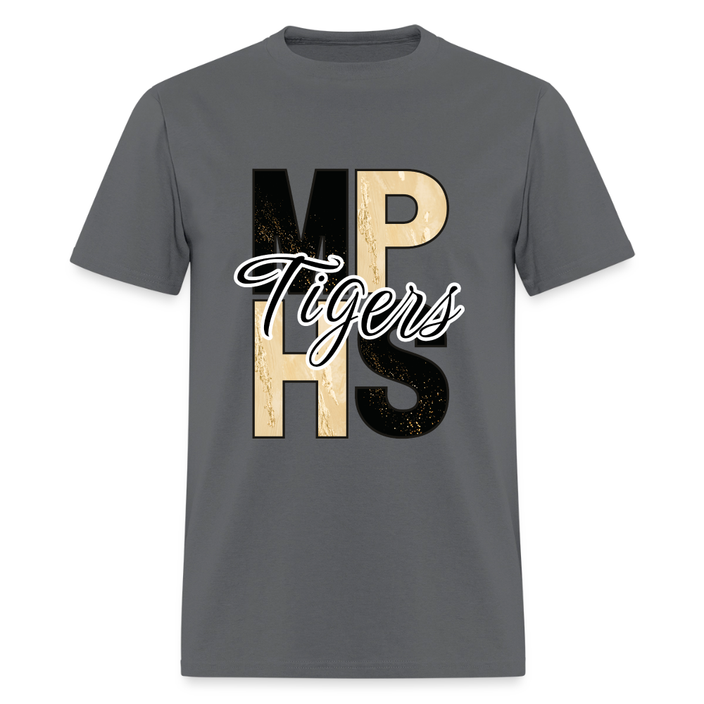 MPHS Block Black and Gold Classic T-Shirt - charcoal