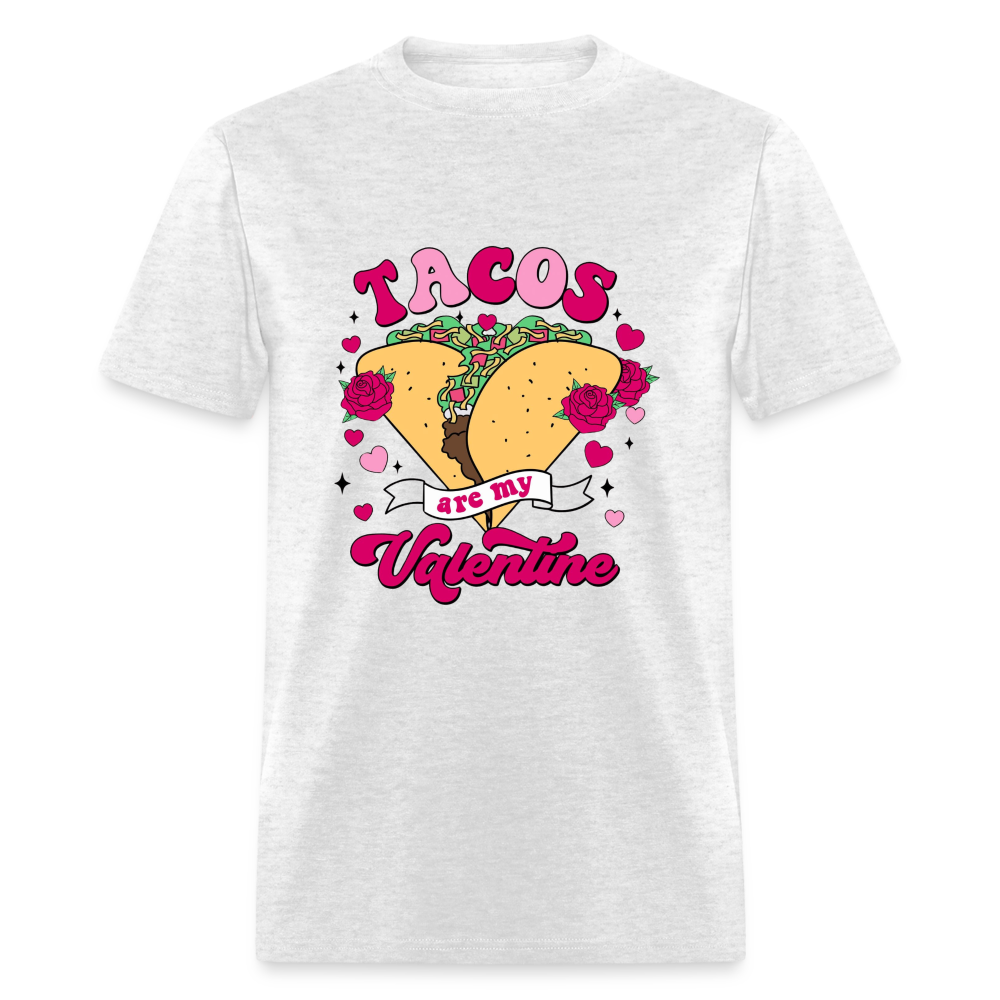 Tacos are my Valentine Unisex Classic T-Shirt - light heather gray