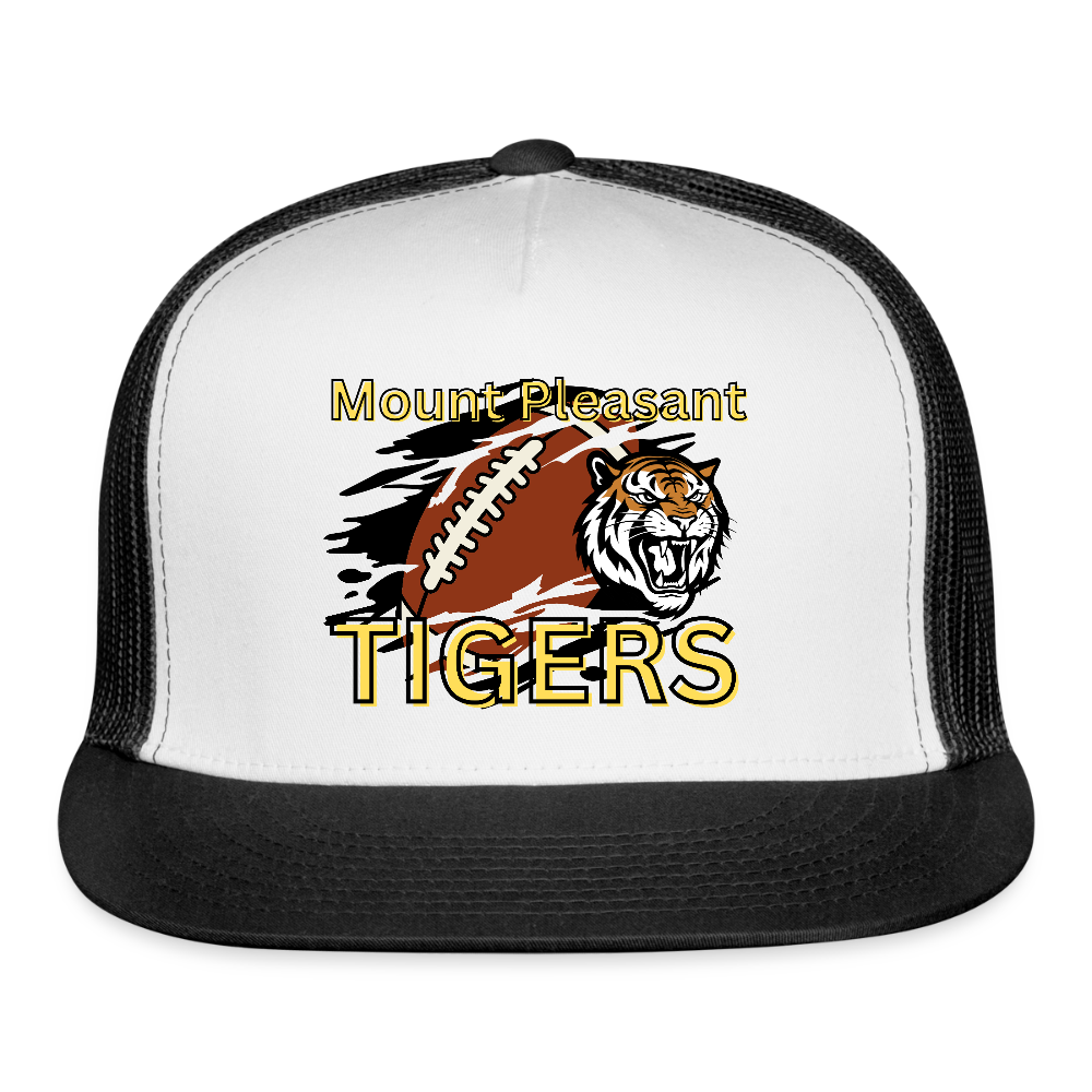MP Tiger Football Trucker Hat - white/black