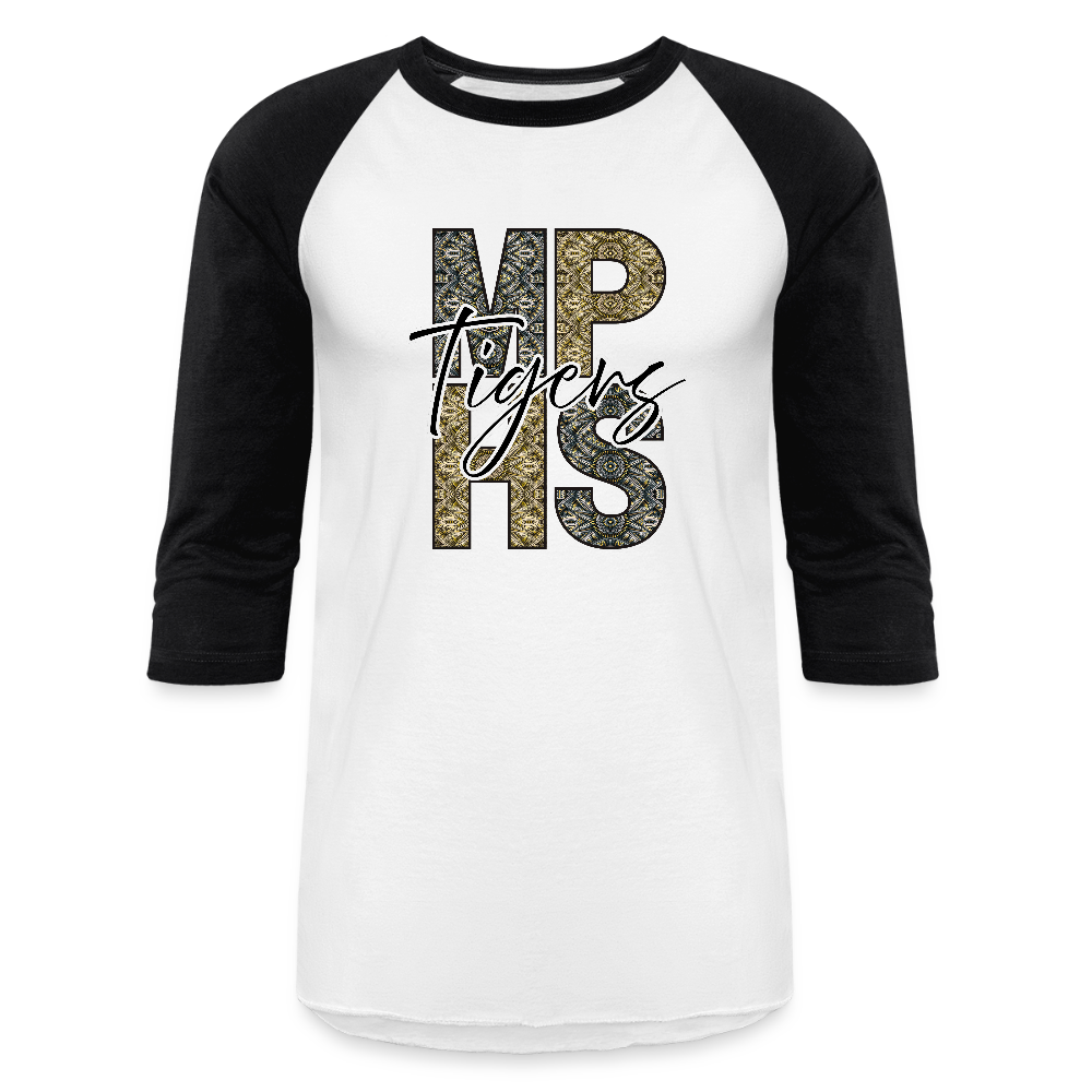 MPHS Tigers Tribal Baseball T-Shirt - white/black