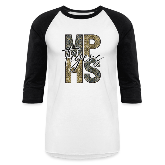 MPHS Tigers Tribal Baseball T-Shirt - white/black