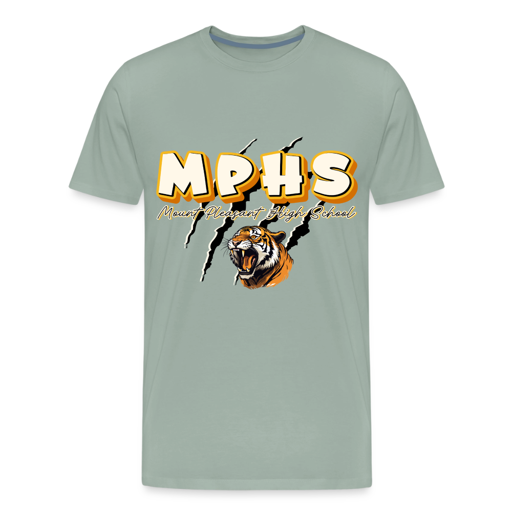 MPHS Tiger Premium Adult T-Shirt - steel green