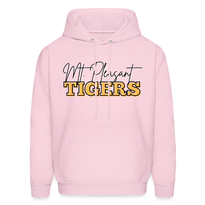 MP Tigers Bleed Black & Gold Men's Hoodie - pale pink