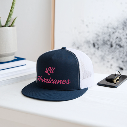 Lil Hurricanes # 2 Trucker Hat - navy/white