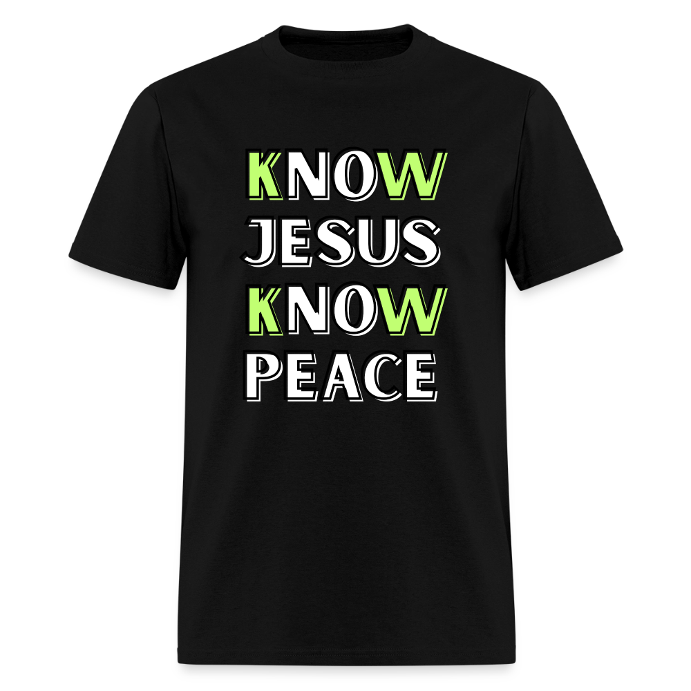 No Jesus No Peace T-Shirt | GILDAN 5000 - black