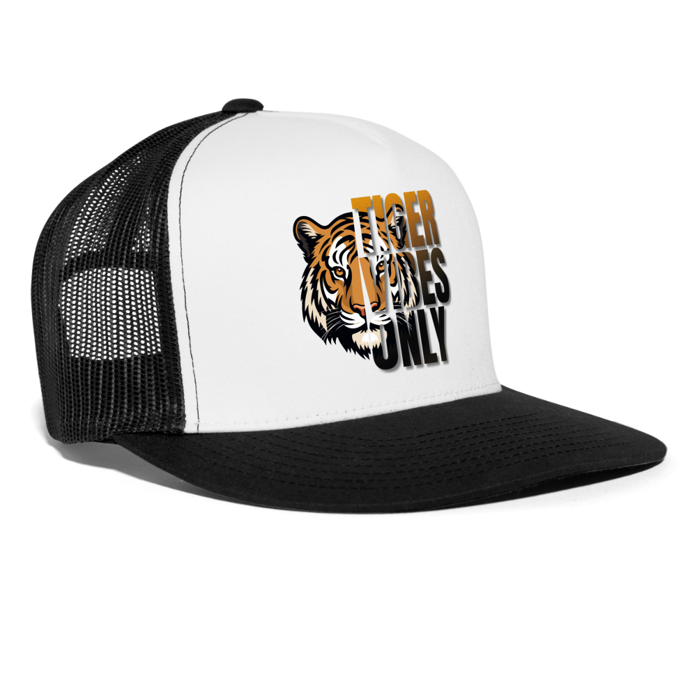 Tiger Vibes Only Trucker Cap - white/black