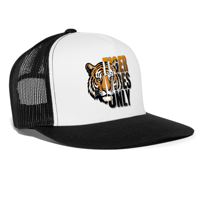 Tiger Vibes Only Trucker Cap - white/black