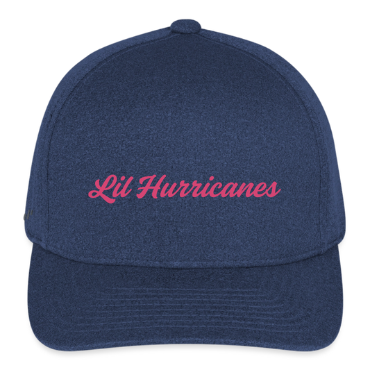Lil Hurricanes Flexfit  Melange Baseball Cap - heather navy
