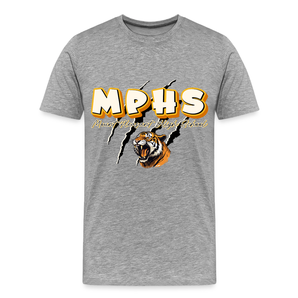 MPHS Tiger Premium Adult T-Shirt - heather gray