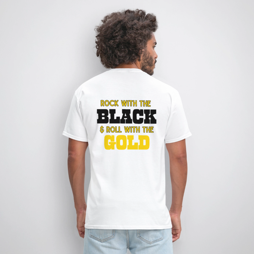Rock & Roll Cheer T-Shirt | GILDAN 5000 - white
