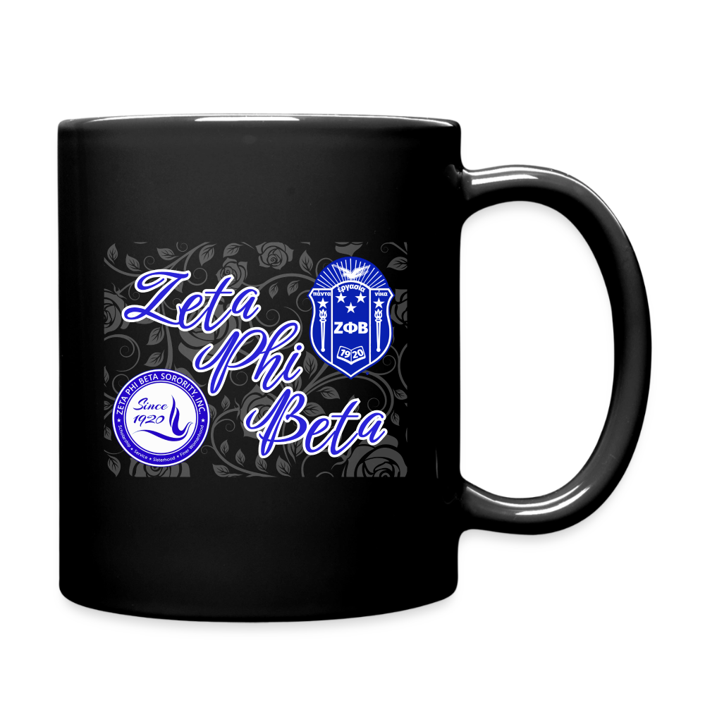 Customizable Zeta Phi Beta Full Color Mug - black