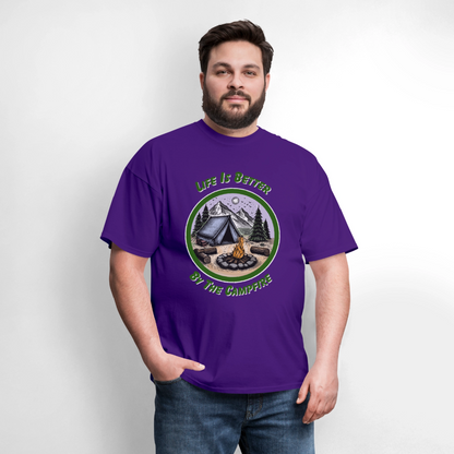 By the Campfire T-Shirt | GILDAN 5000 - purple