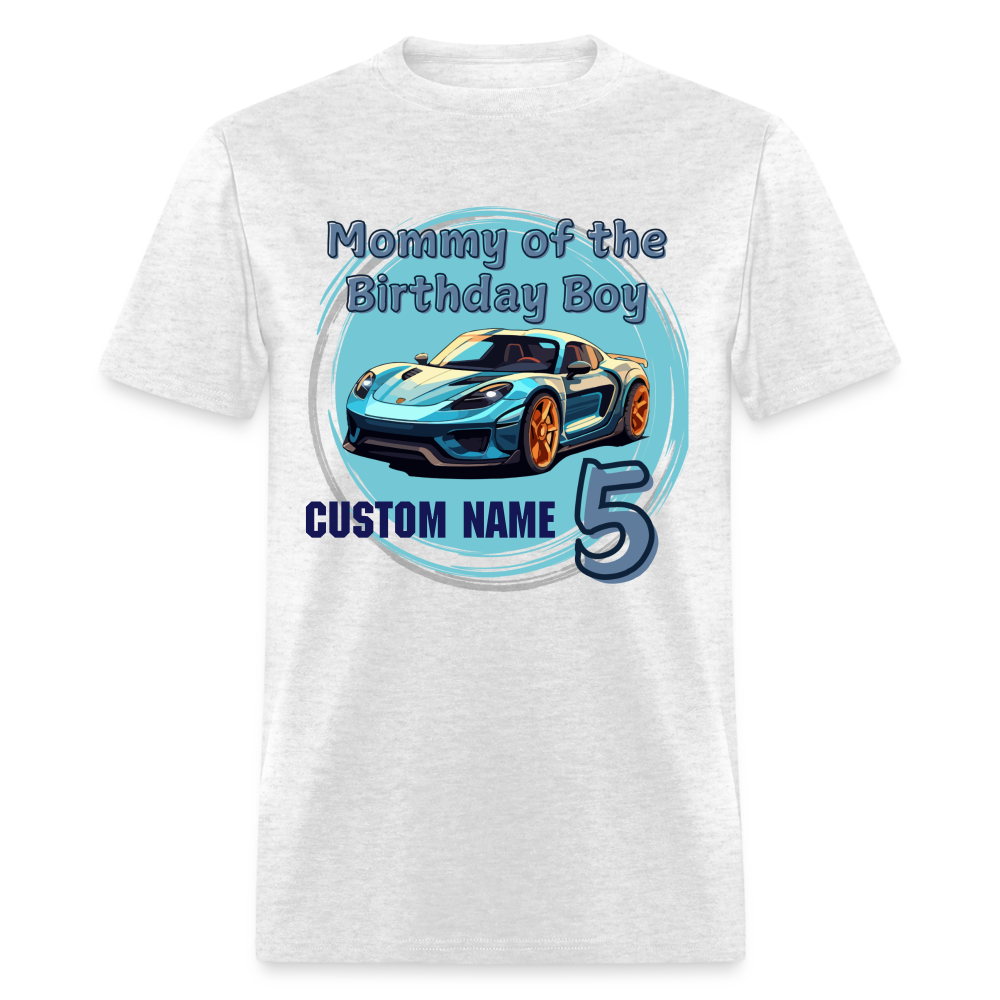 Mommy of the Birthday Boy 5 Custom Classic T-Shirt - light heather gray