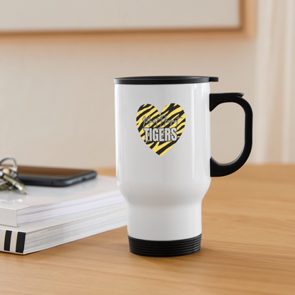 Tiger Heart Travel Mug - white