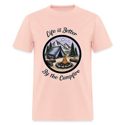 By The Campfire T-Shirt | GILDAN 5000 - blush pink 