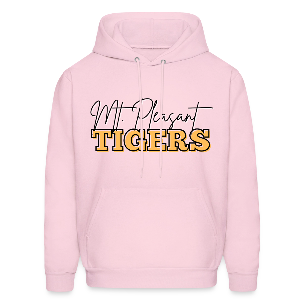 MP Bleed Black and Gold Hoodie - pale pink