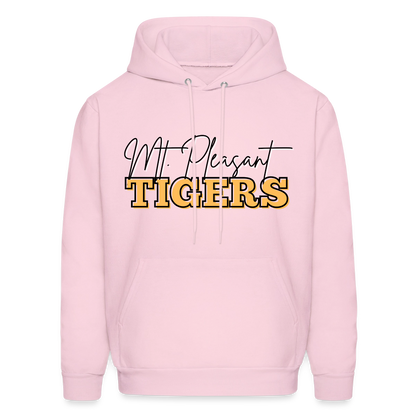 MP Bleed Black and Gold Hoodie - pale pink