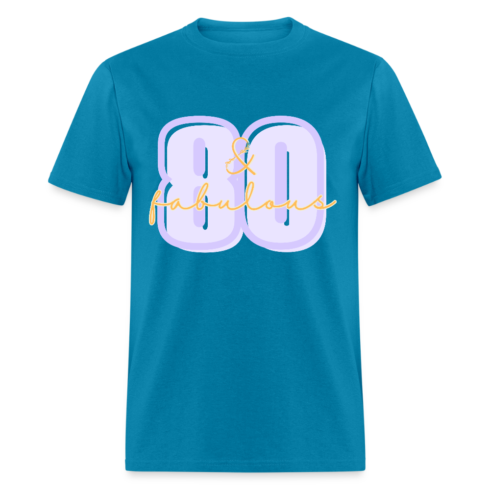 Purple 80 & Fabulous Classic T-Shirt - turquoise