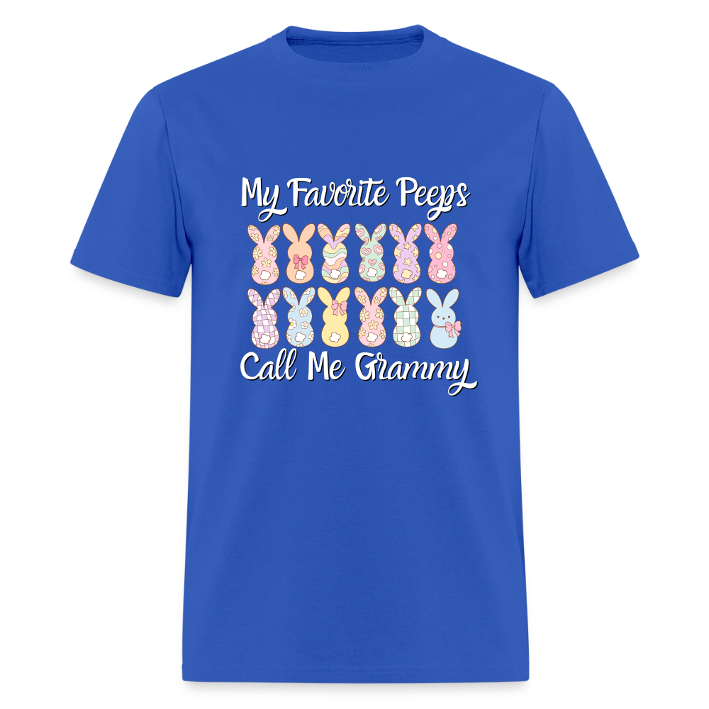 My Favorite Peeps Call Me Grammy 12 Peeps T-Shirt | GILDAN 5000 - royal blue