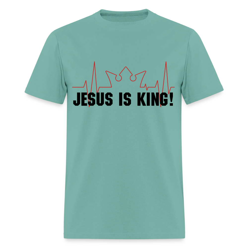 Jesus is King Men's T-Shirt | GILDAN 5000 - aquatic