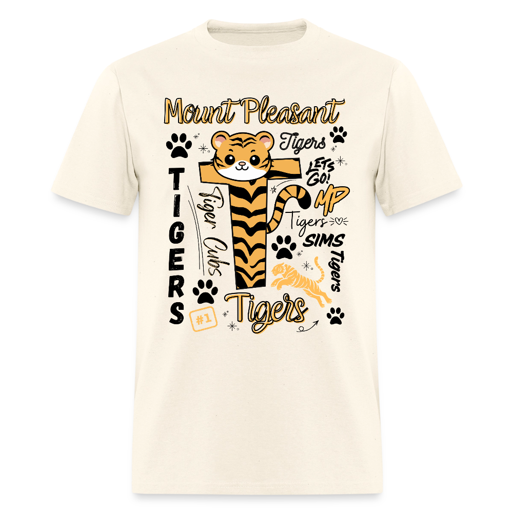 SIMS Tigers Adult T-Shirt | GILDAN 5000 - sweet cream heather