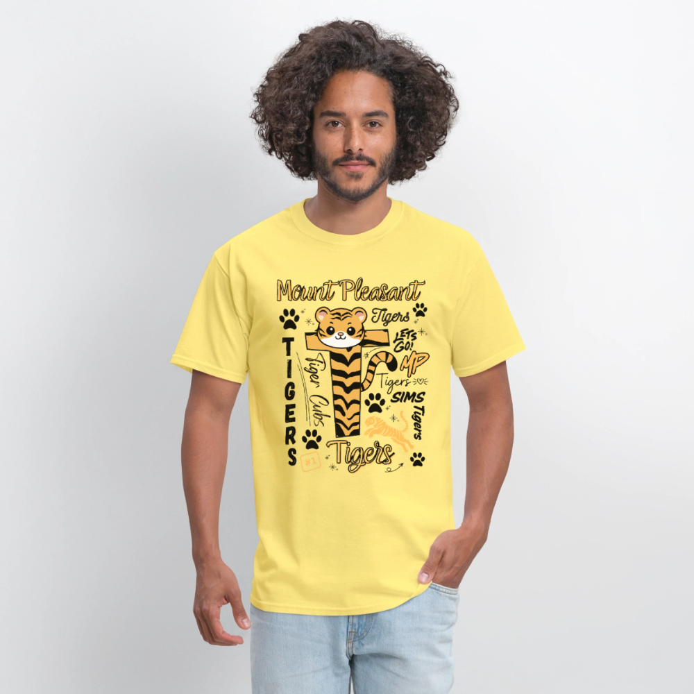 SIMS Tigers Adult T-Shirt | GILDAN 5000 - cornsilk