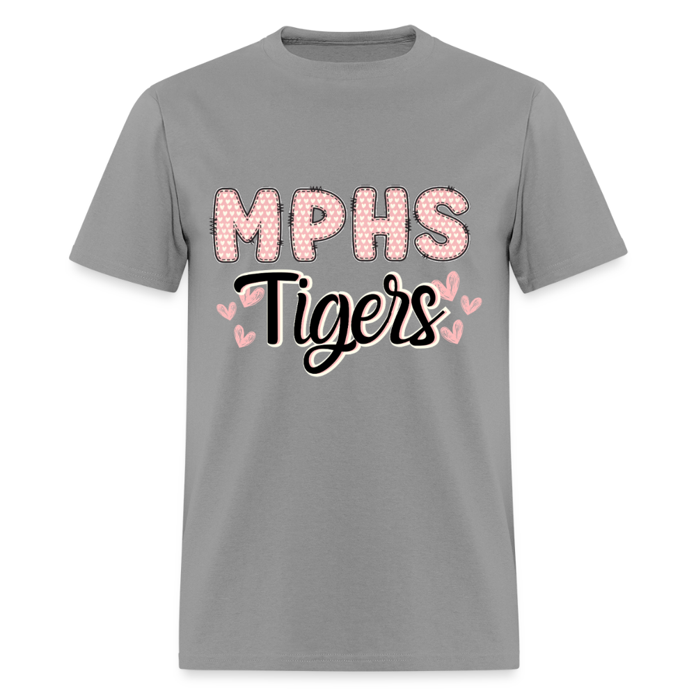 MPHS Tigers Heart Patchwork T-Shirt | GILDAN 5000 - rock