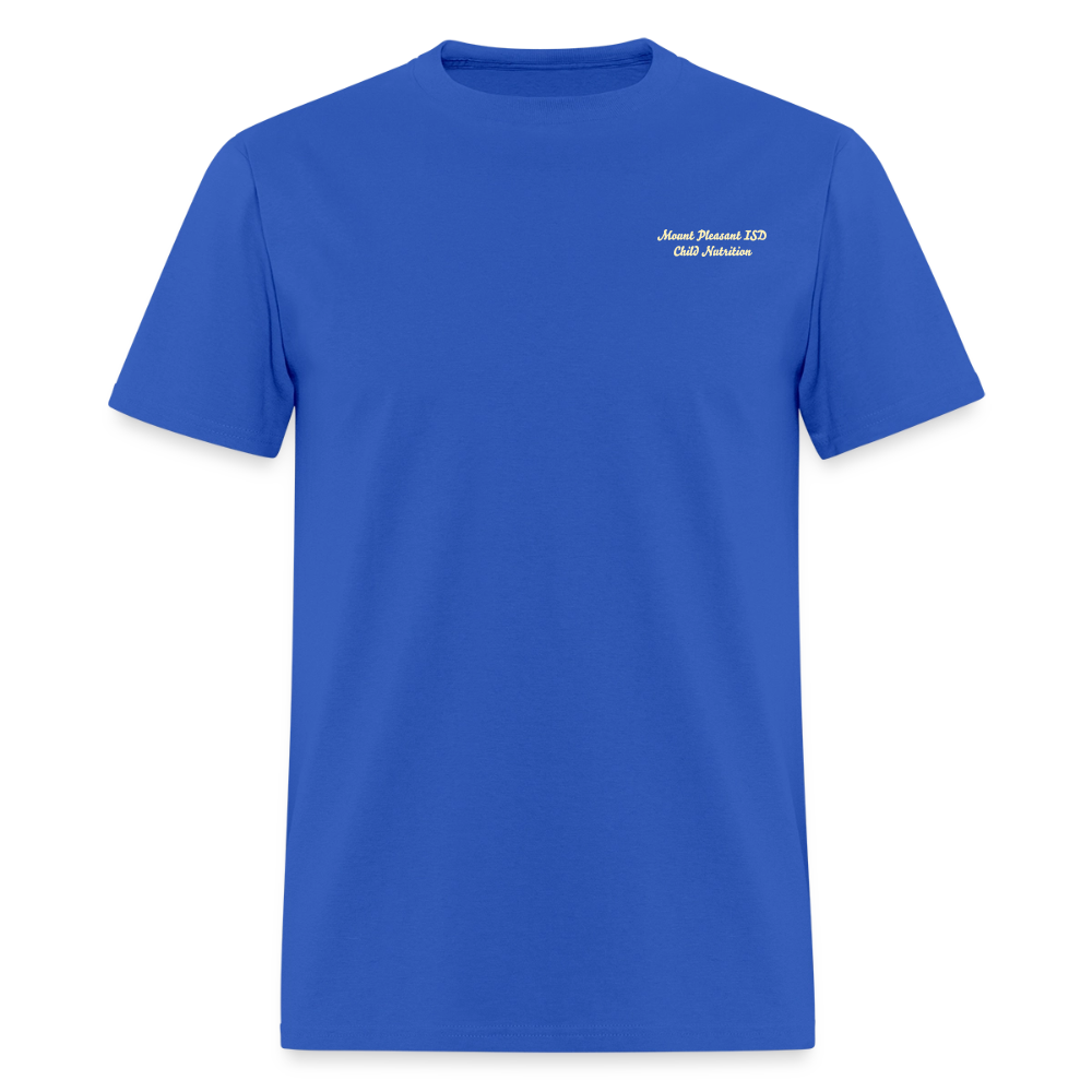 Peace Love Breakfast & Lunch Tiger T-Shirt | GILDAN 5000 - royal blue