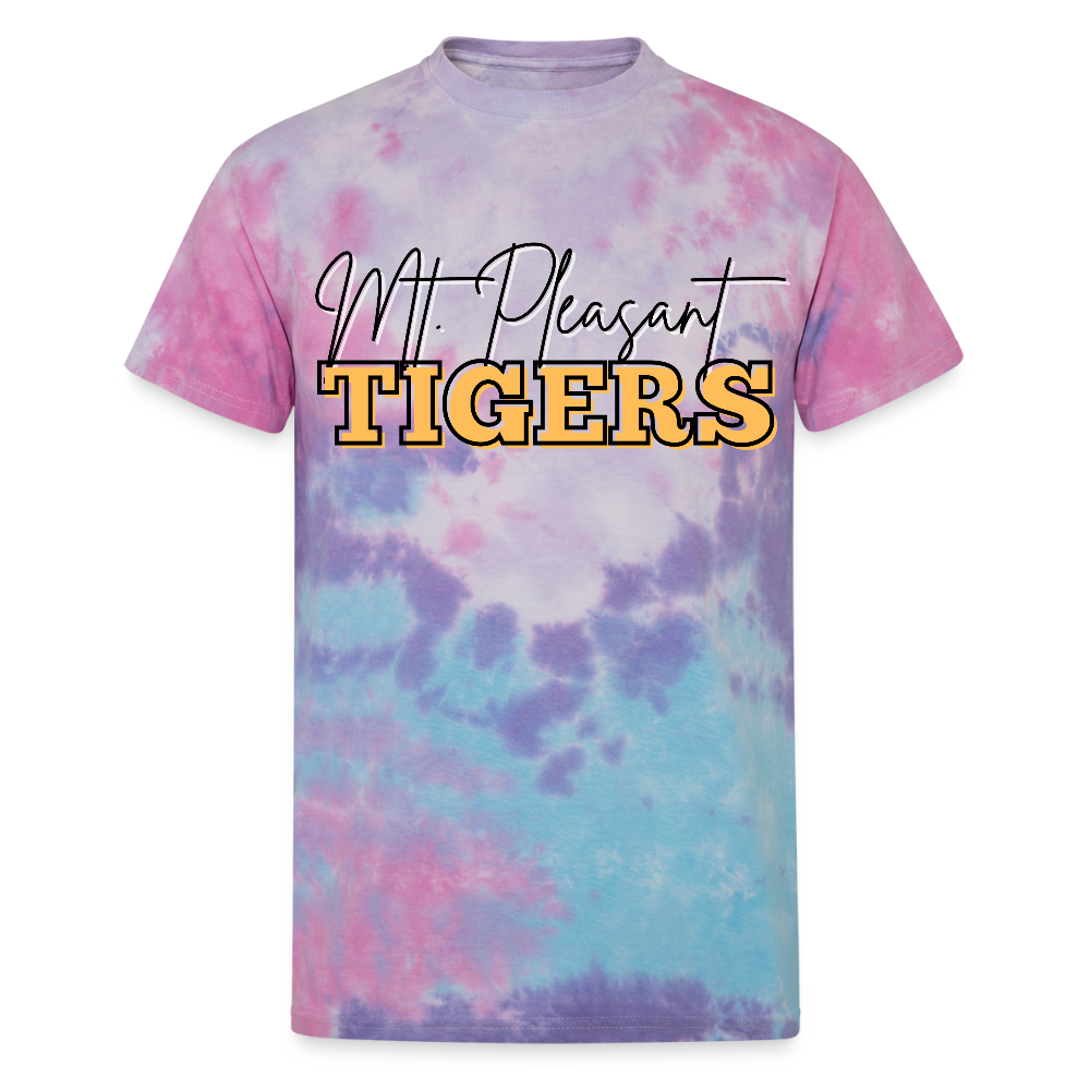 MP Tigers Bleed Black & Gold Unisex Tie Dye T-Shirt - cotton candy