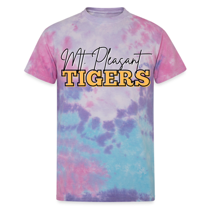 MP Tigers Bleed Black & Gold Unisex Tie Dye T-Shirt - cotton candy