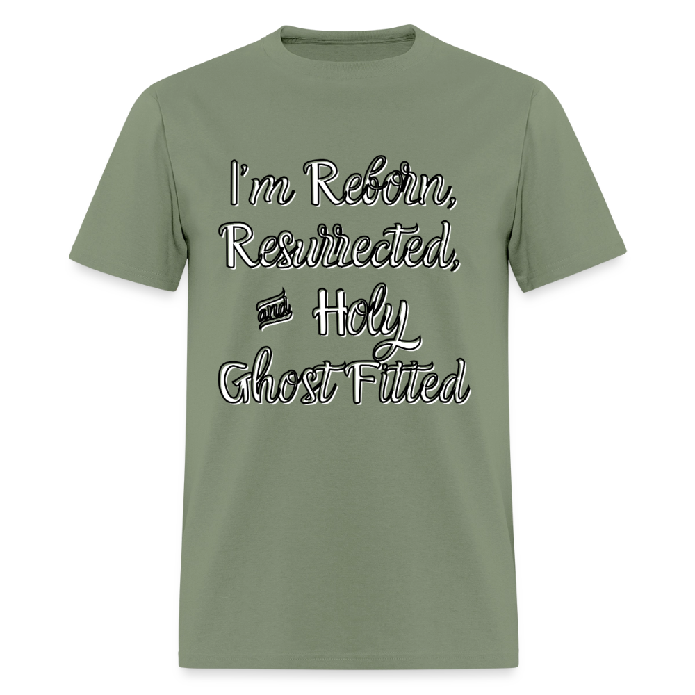 Holy Ghost Fitted T-Shirt | GILDAN 5000 - military green
