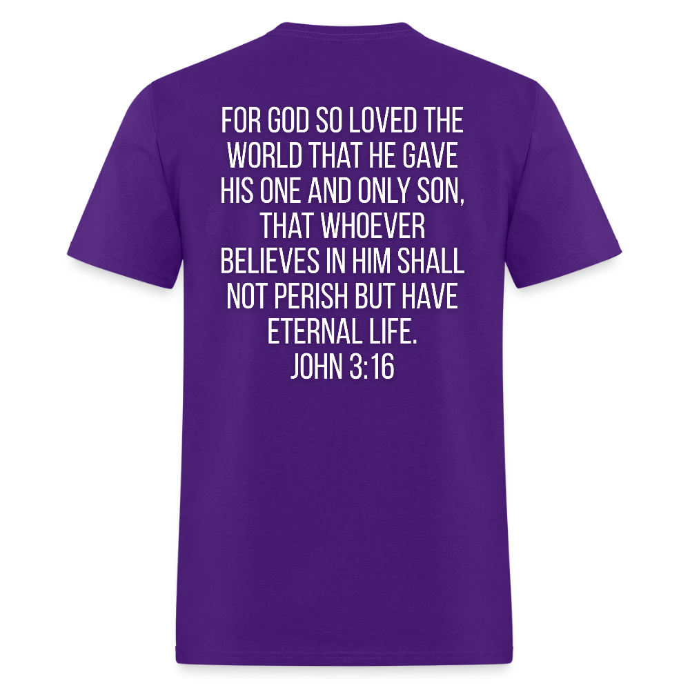 John 3:16 Classic T-Shirt - purple