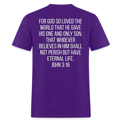 John 3:16 Classic T-Shirt - purple