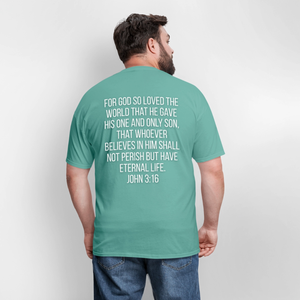 John 3:16 Classic T-Shirt - aquatic