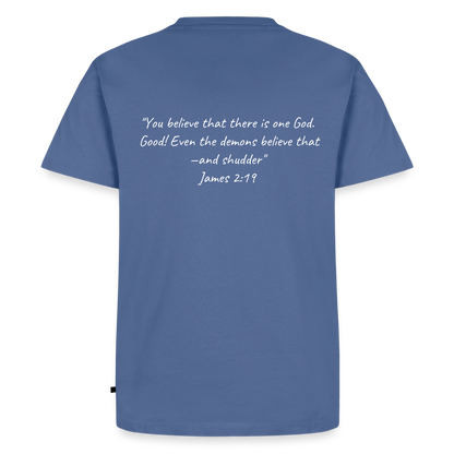 Make Demons Tremble James2:19 Premium Adult T-Shirt - stone blue 