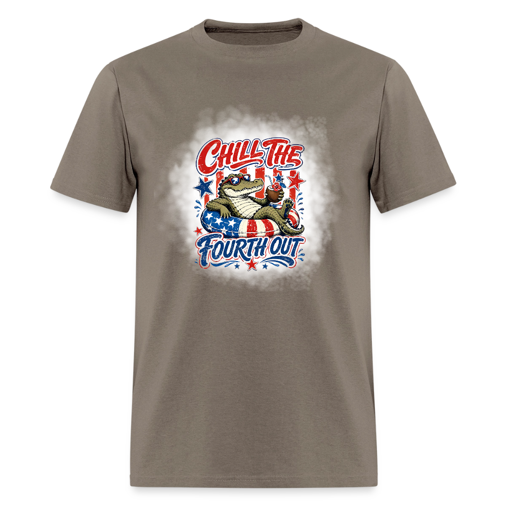 Chill the Fourth Out Croc T-Shirt | GILDAN 5000 - safari