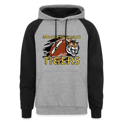 MP Tigers Football Colorblock Hoodie - heather gray/black