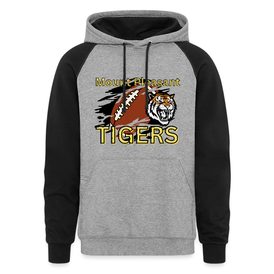 MP Tigers Football Colorblock Hoodie - heather gray/black