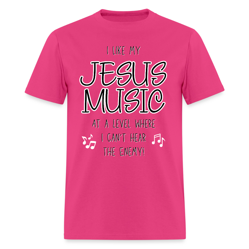Jesus Music T-Shirt | GILDAN 5000 - fuchsia