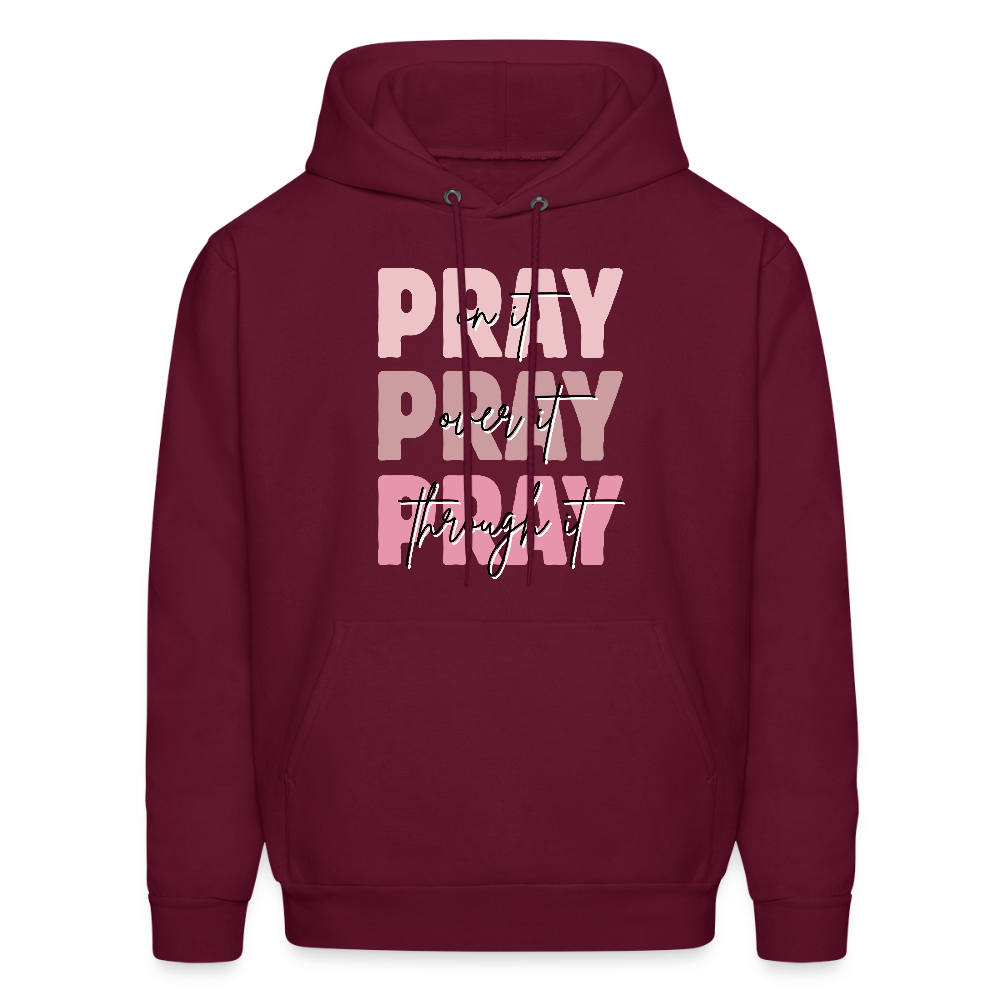 PRAY PRAY PRAY Hoodie - burgundy