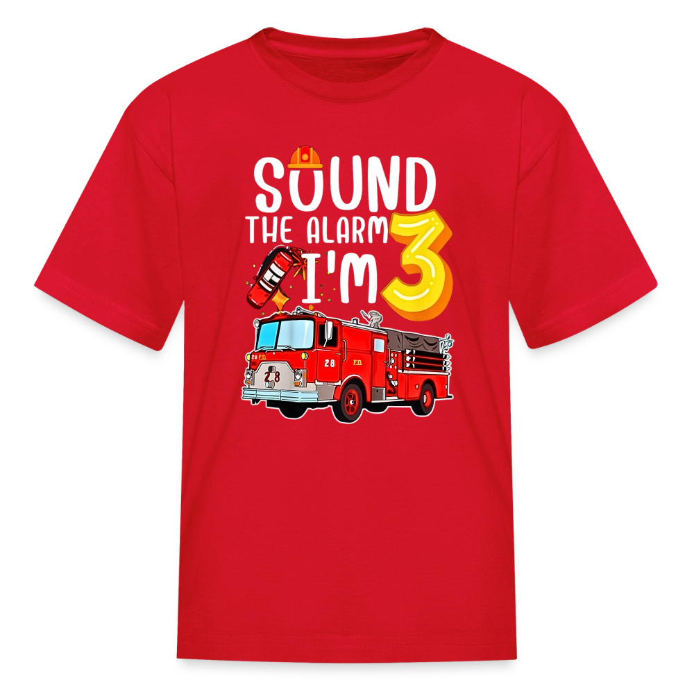Sound the Alarm Kids' T-Shirt - red