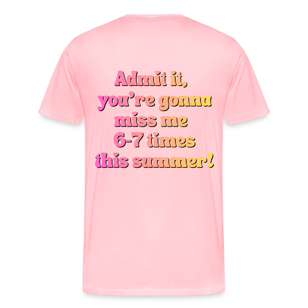 MPHS Cafeteria Crew 6-7 Times Premium Adult T-Shirt - pink