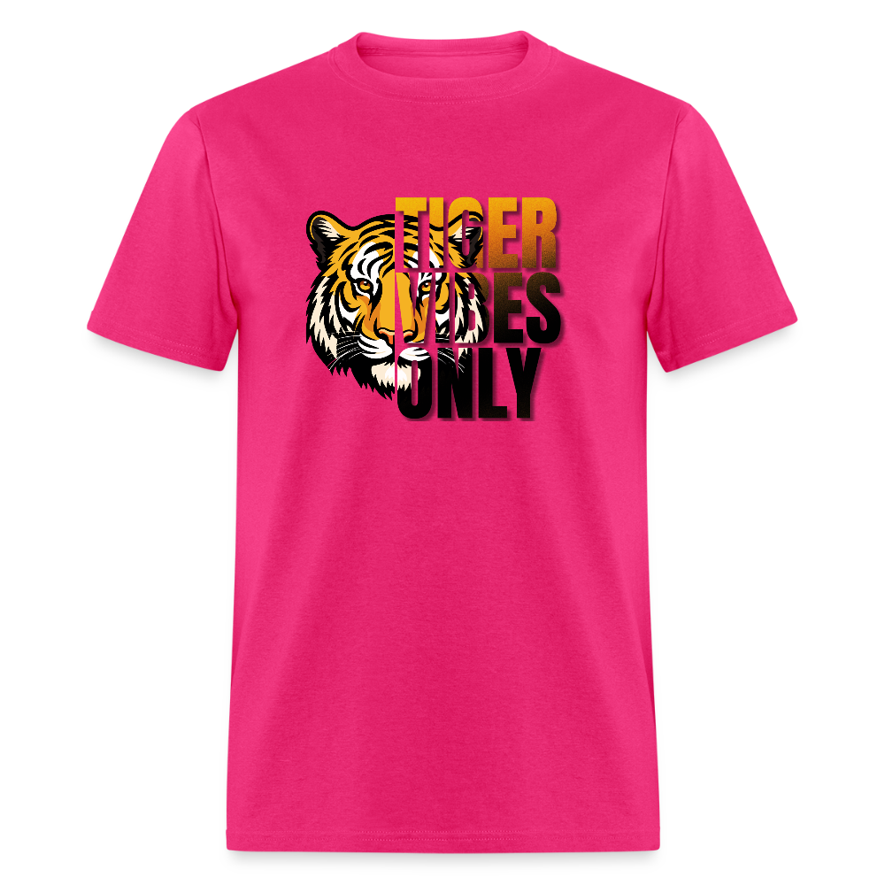 Tiger Vibes Only Black & Gold Classic T-Shirt - fuchsia