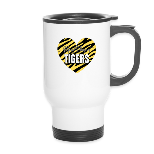 Tiger Heart Travel Mug - white